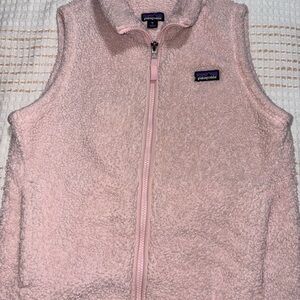 Patagonia Soft Pink Kids Fleece Vest